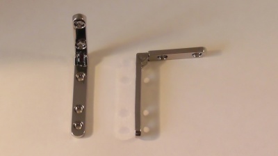 Extended Side Rail Hinges Chrome Plated (pair)